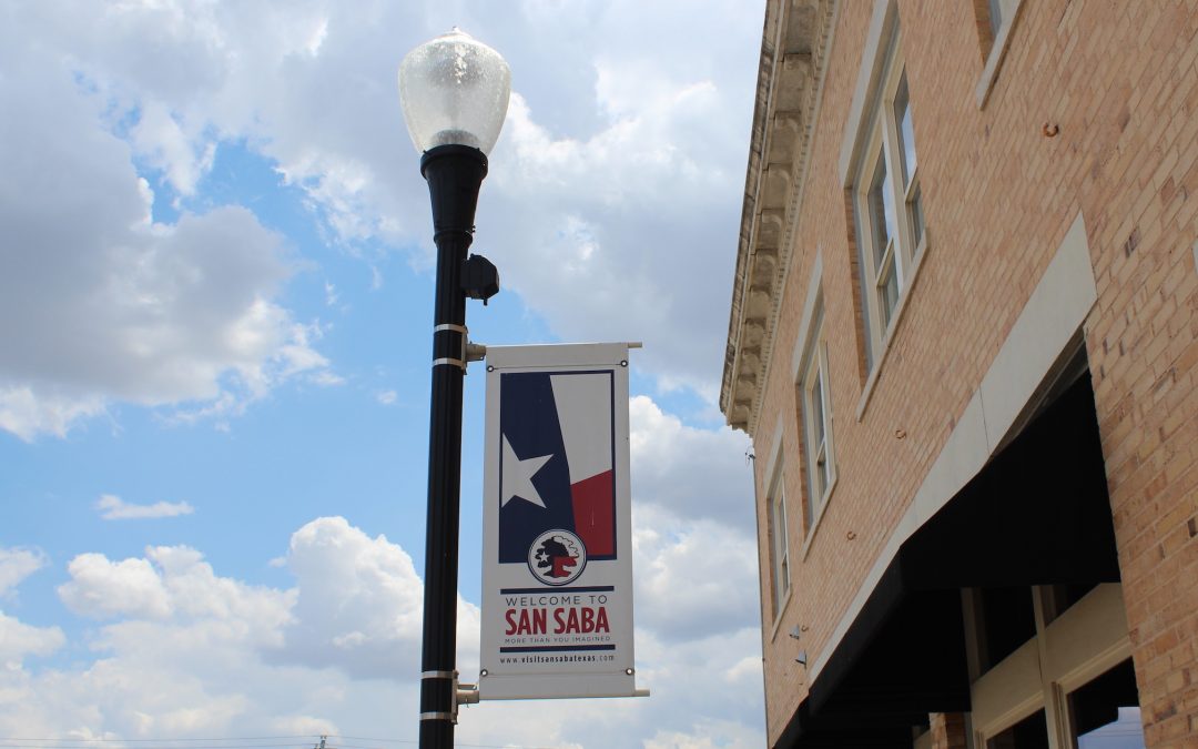 San Saba Welcome sign
